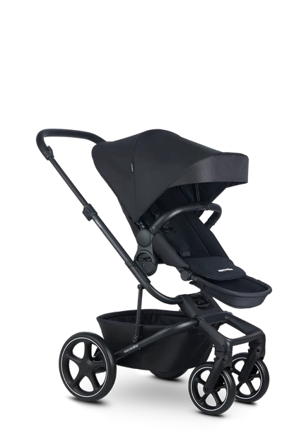 B-Ware Easywalker Harvey Midnight Black Kinderwagen Buggy Kinderfahrzeug Babyschale Set