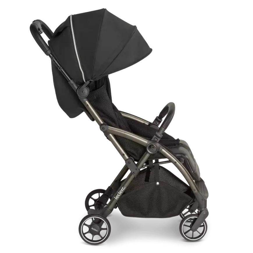 B-Ware Leclercbaby Kinderwagen Buggy Hexagon Carbon Schwarz One Touch Faltsystem872