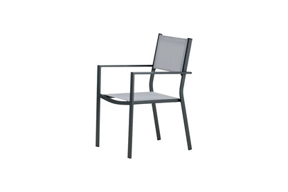 2er Set - Gartenstuhl Karibik aus Aluminium/Textilene