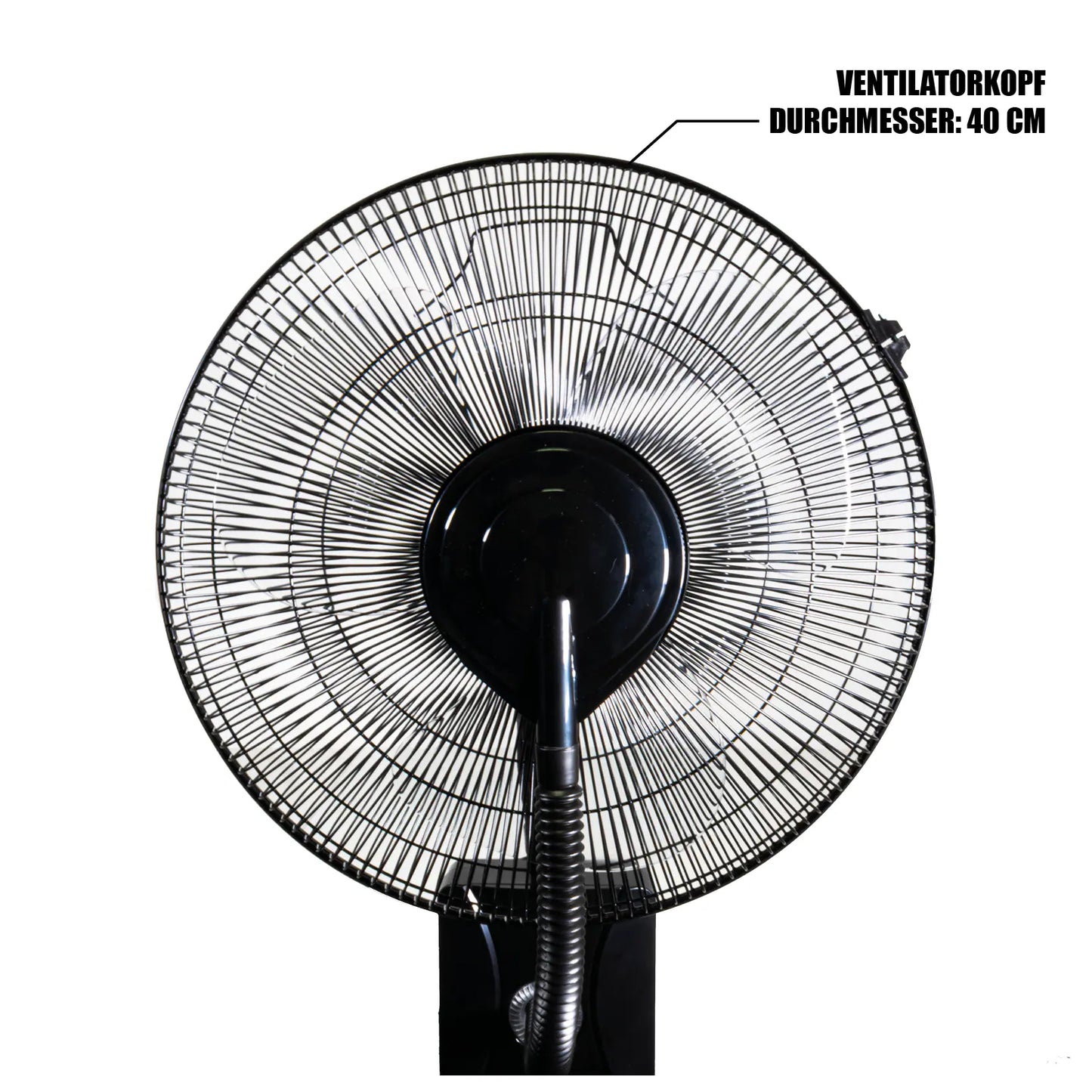 MAUK 16" Ventilator mit Sprüh - Nebel - Kühlung 80W