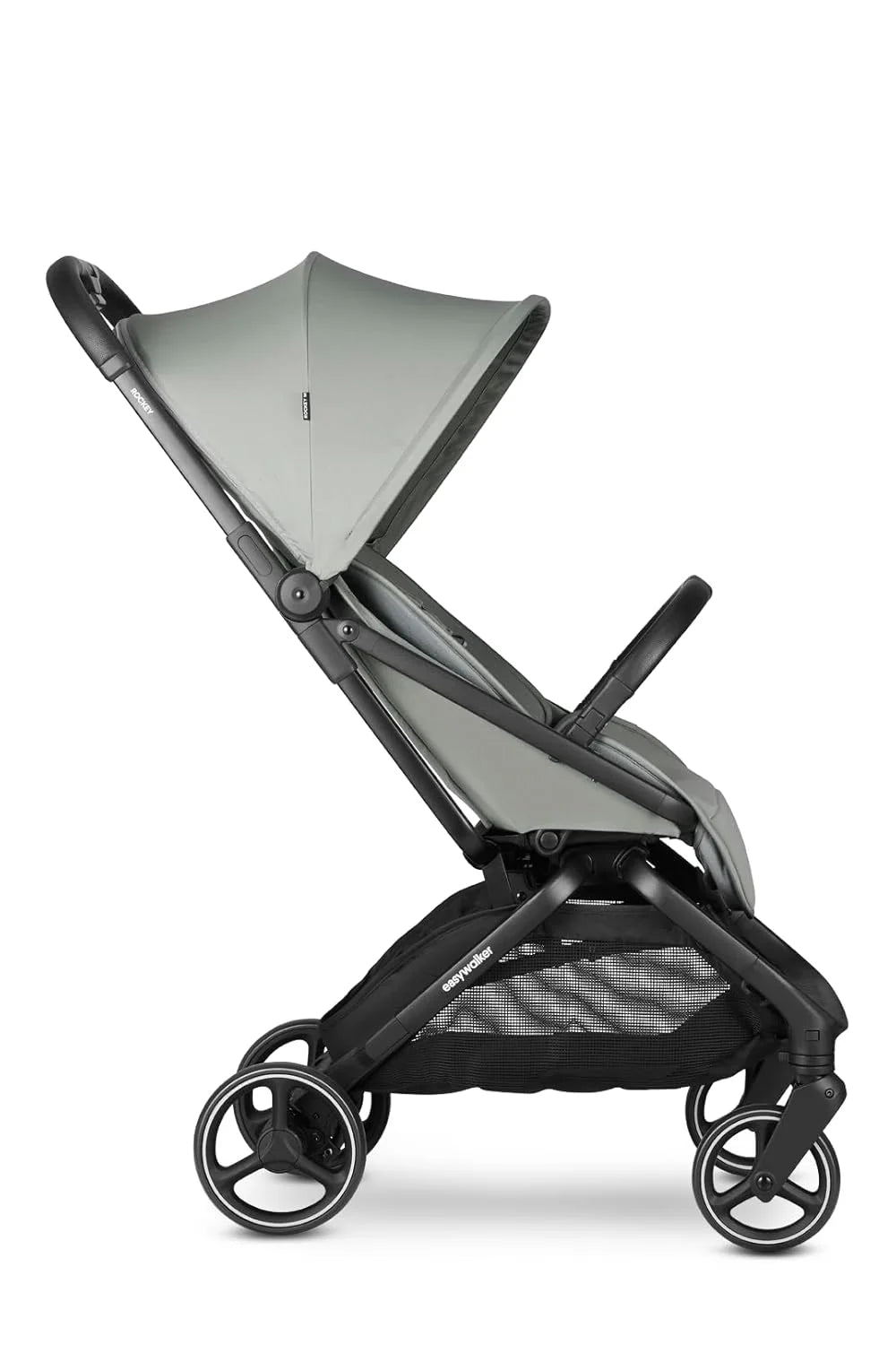Easywalker Rockey M Kinderwagen & Buggy 0-22 kg, Kompakt & Leicht, Einhand-Faltmechanismus, Verstellbare Rückenlehne, Großer Einkaufskorb - Grün - Fresh Green