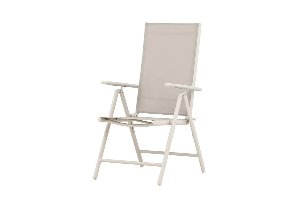 2er - Set Gartenstuhl Luma - ein klappbarer Stuhl in schlichtem Beige