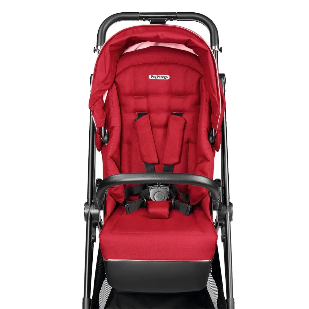 B-Ware Peg Pérego Kinderwagen Buggy Veloce Red Shine Einkaufskorb Sonnenverdeck