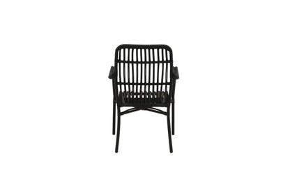 Gartenstuhl Tivaro - aus Rattan in Schwarz