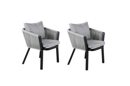 2er Set - Gartenstuhl Myria aus Metall/Polyester