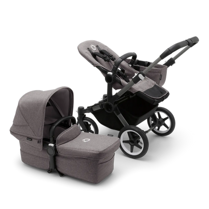 B-Ware Bugaboo Kinderwagen Mono Babywagen Donkey 5 Grey Melange Erweiterbar
