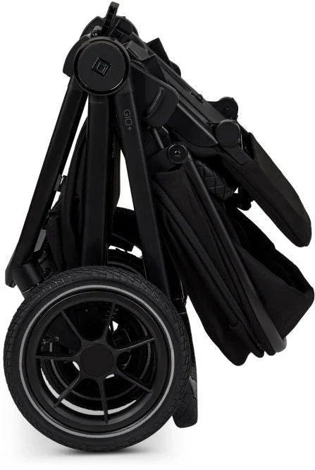 B-Ware Moon Gio Kombikinderwagen Babywagen Onyx Matt Höhenverstellbar Luftreifen