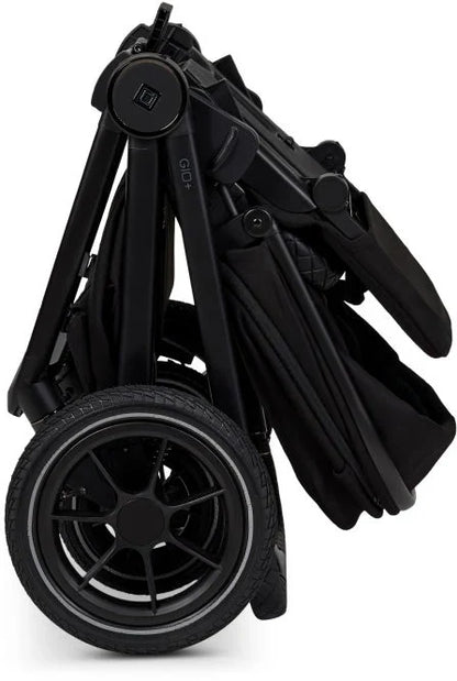 B-Ware Moon Gio Kombikinderwagen Babywagen Onyx Matt Höhenverstellbar Luftreifen